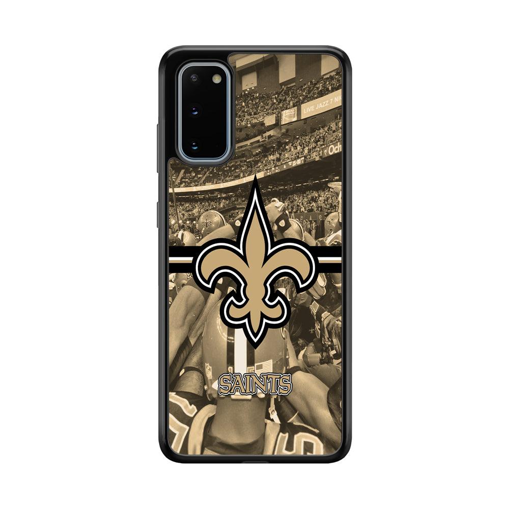 New Orleans Saints Winning The Game Samsung Galaxy S20 Case-Rubber Black (2D Case)-Oxvistore