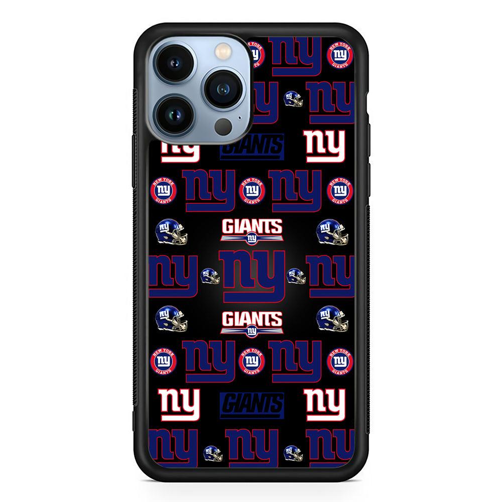 New York Giants Logo Pattern 2D Rubber Phone Case-Black-Oxvistore