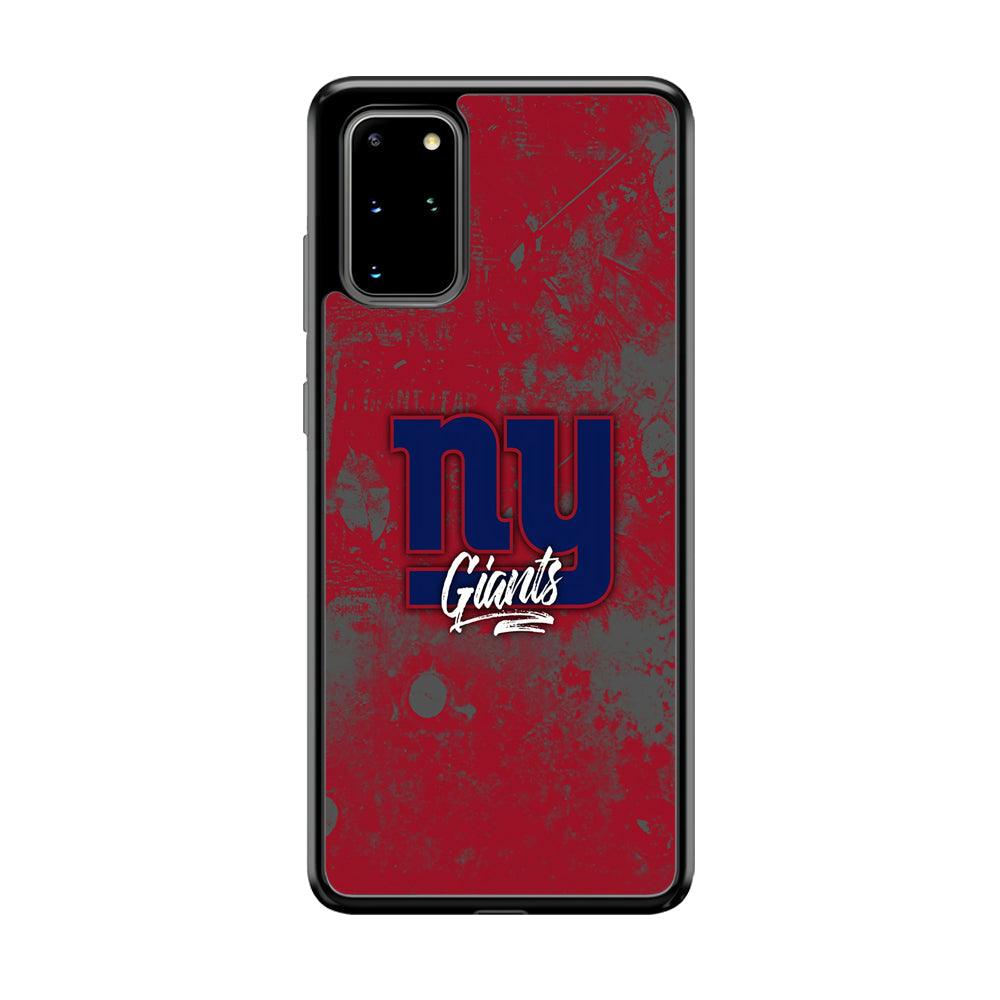 New York Giants Shadows of Passion Samsung Galaxy S20 Plus Case-Rubber Black (2D Case)-Oxvistore