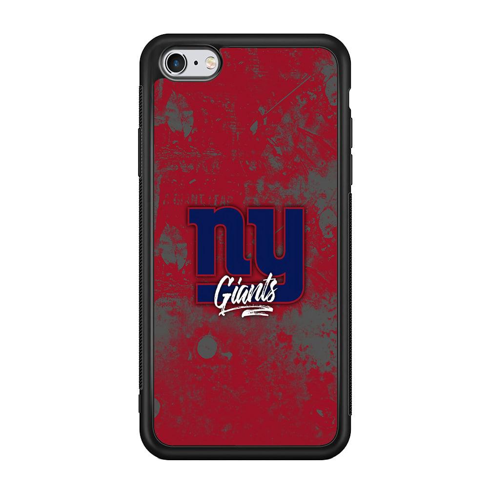 New York Giants Shadows of Passion iPhone 6 | 6s Case-Rubber Black (2D Case)-Oxvistore