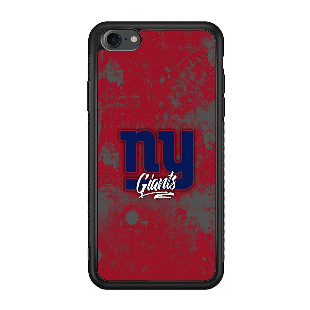 New York Giants Shadows of Passion iPhone 8 Case-Rubber Black (2D Case)-Oxvistore
