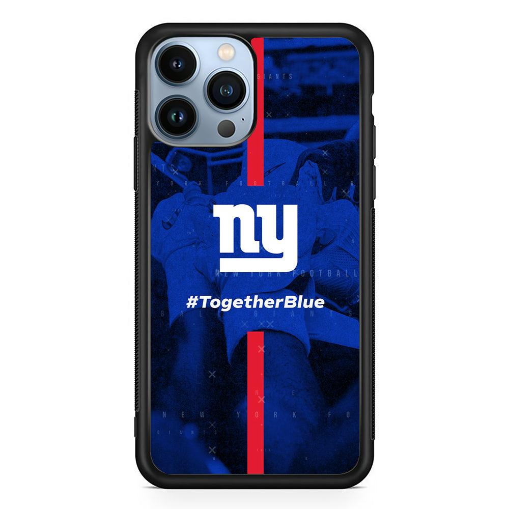 New York Giants Together Blue 2D Rubber Phone Case-Black-Oxvistore