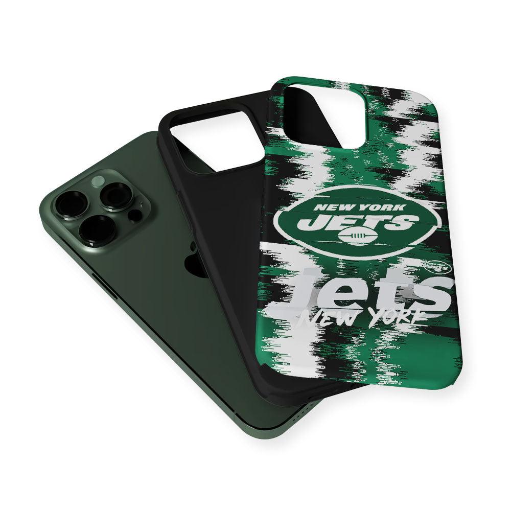 New York Jets Abstract Color 2 in 1 Tough Phone Case-Oxvistore