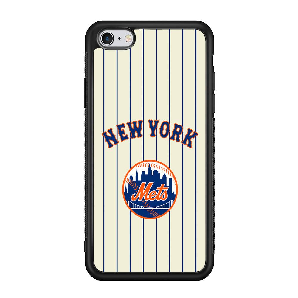New York Mets Emblem of The City iPhone 6 Plus | 6s Plus Case-Rubber Black (2D Case)-Oxvistore