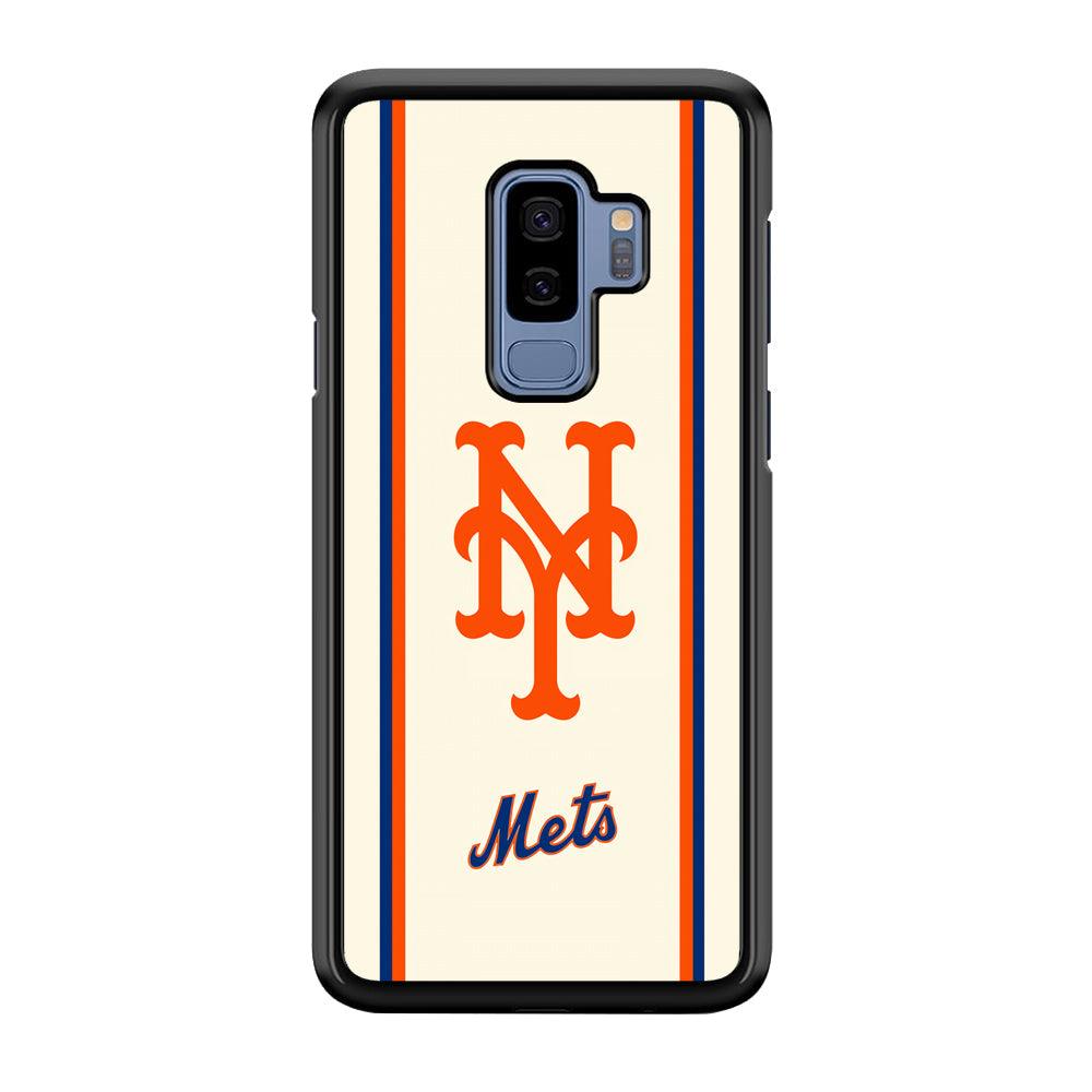 New York Mets Meet The Light Samsung Galaxy S9 Plus Case-Rubber Black (2D Case)-Oxvistore