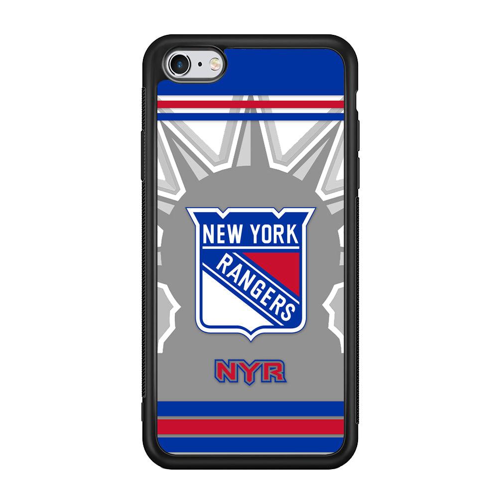New York Rangers Struggle for The People iPhone 6 | 6s Case-Rubber Black (2D Case)-Oxvistore