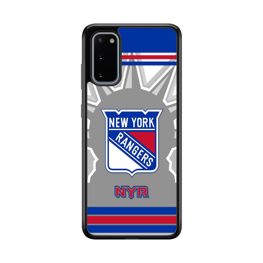 New York Rangers Struggle for The People Samsung Galaxy S20 Case-Rubber Black (2D Case)-Oxvistore