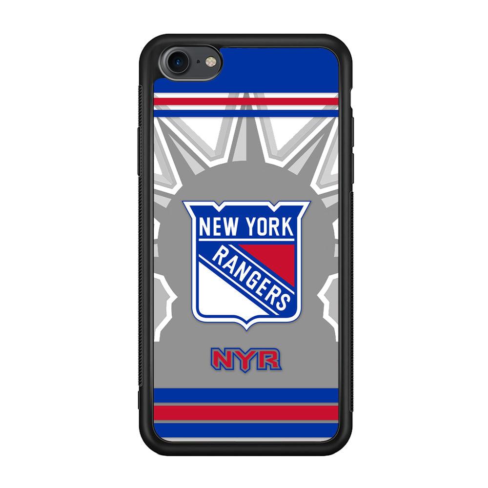 New York Rangers Struggle for The People iPhone 7 Case-Rubber Black (2D Case)-Oxvistore