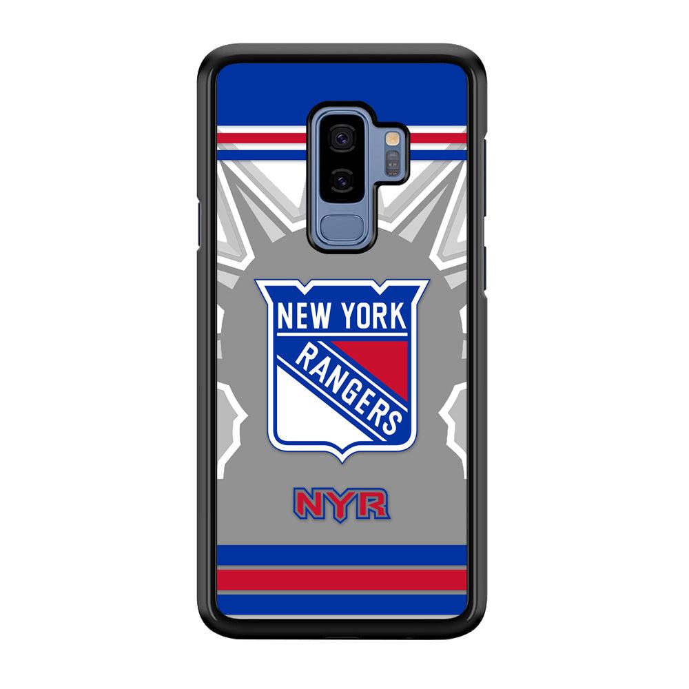 New York Rangers Struggle for The People Samsung Galaxy S9 Plus Case-Rubber Black (2D Case)-Oxvistore