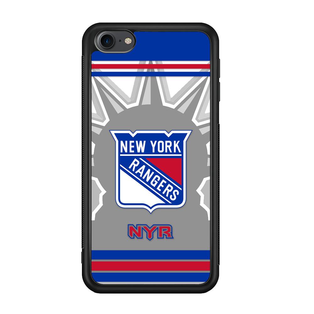 New York Rangers Struggle for The People iPod Touch 6 Case-Rubber Black (2D Case)-Oxvistore