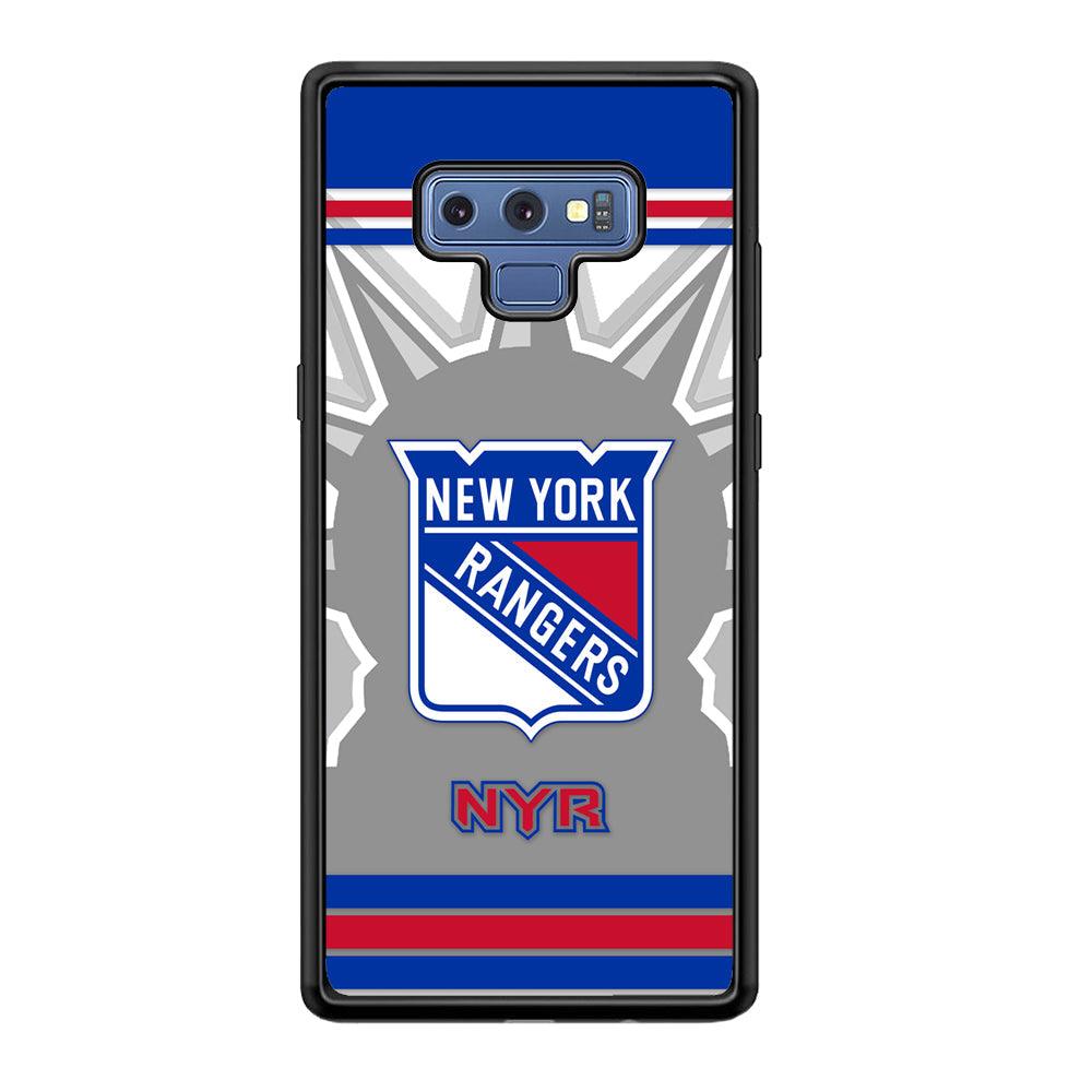 New York Rangers Struggle for The People Samsung Galaxy Note 9 Case-Rubber Black (2D Case)-Oxvistore