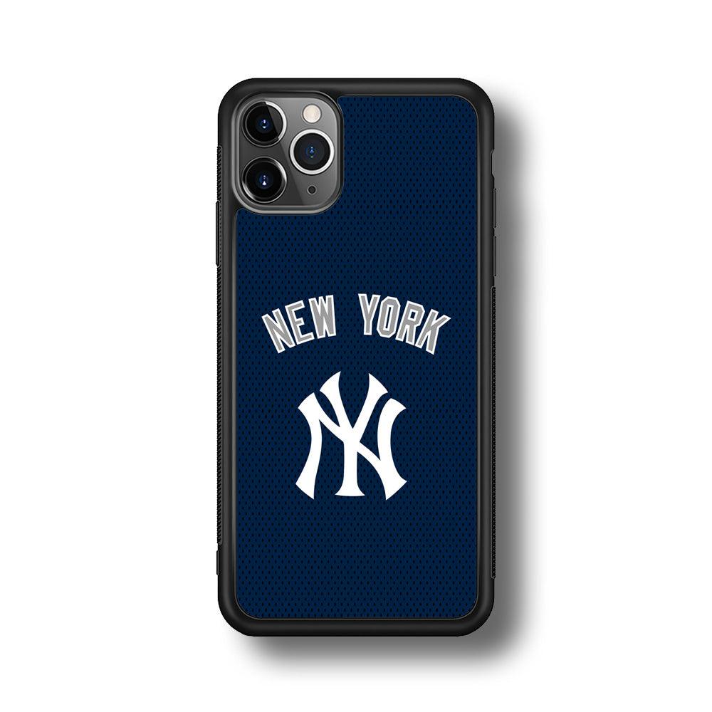 New York Yankees Back to Competing iPhone 11 Pro Case-Rubber Black (2D Case)-Oxvistore
