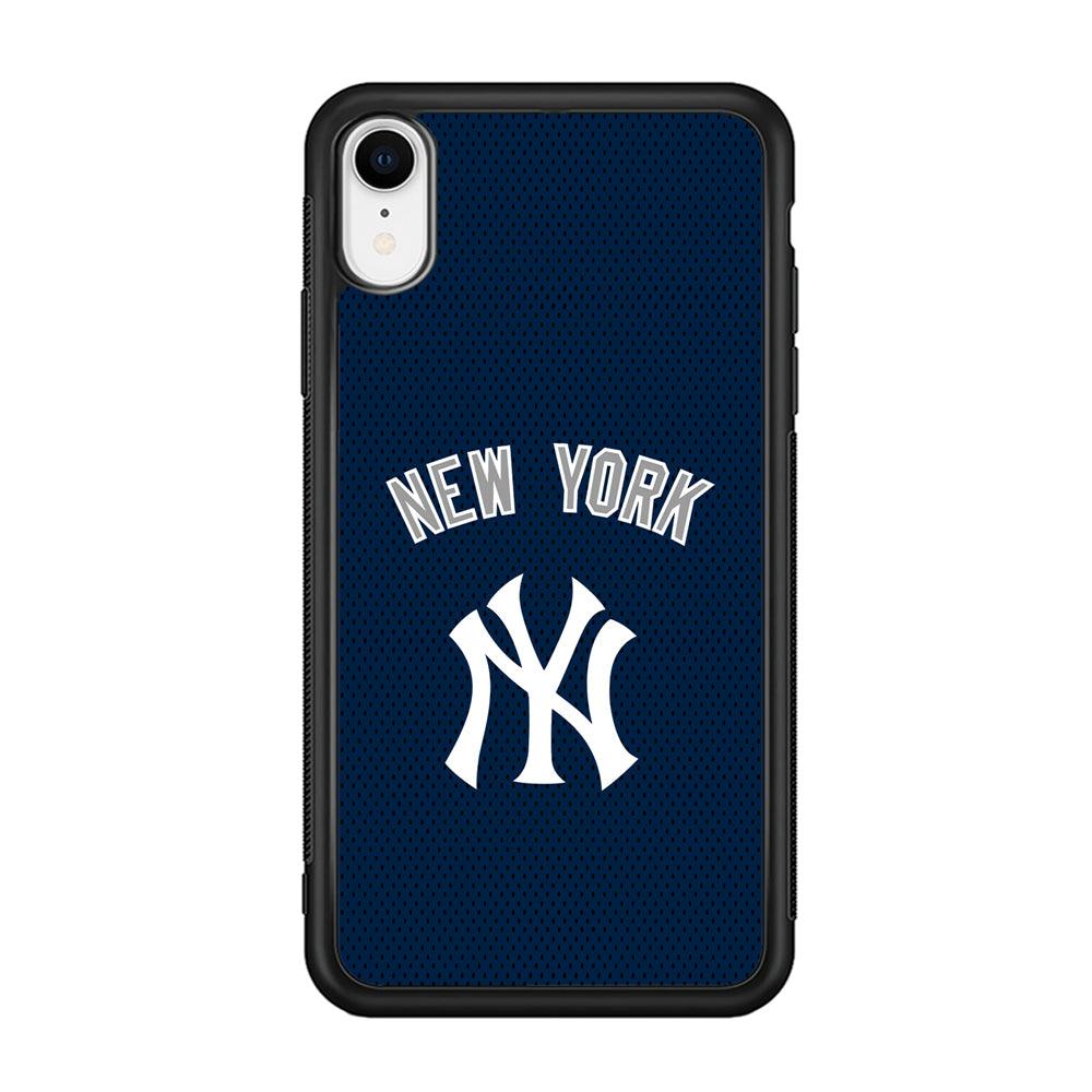 New York Yankees Back to Competing iPhone XR Case-Rubber Black (2D Case)-Oxvistore