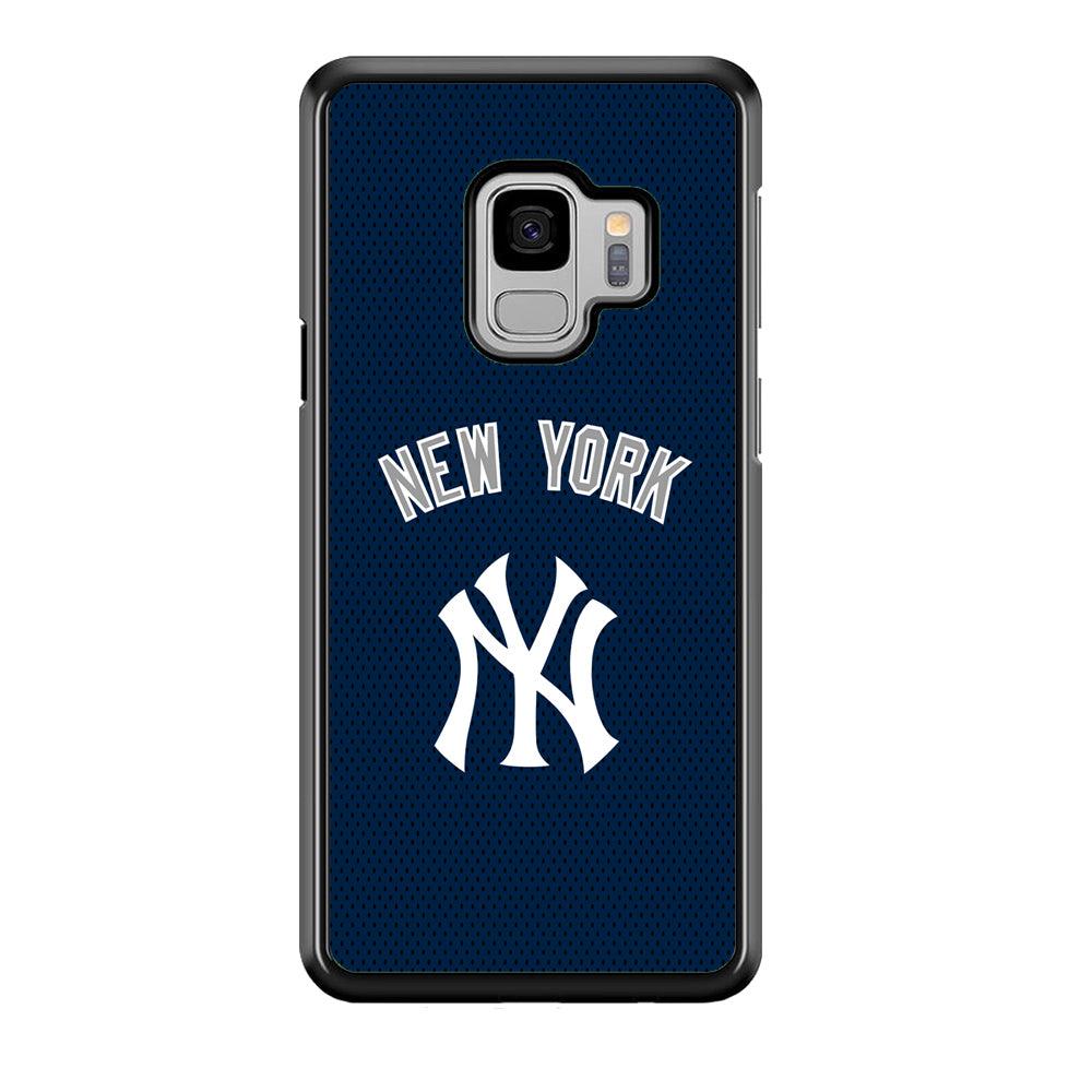 New York Yankees Back to Competing Samsung Galaxy S9 Case-Rubber Black (2D Case)-Oxvistore