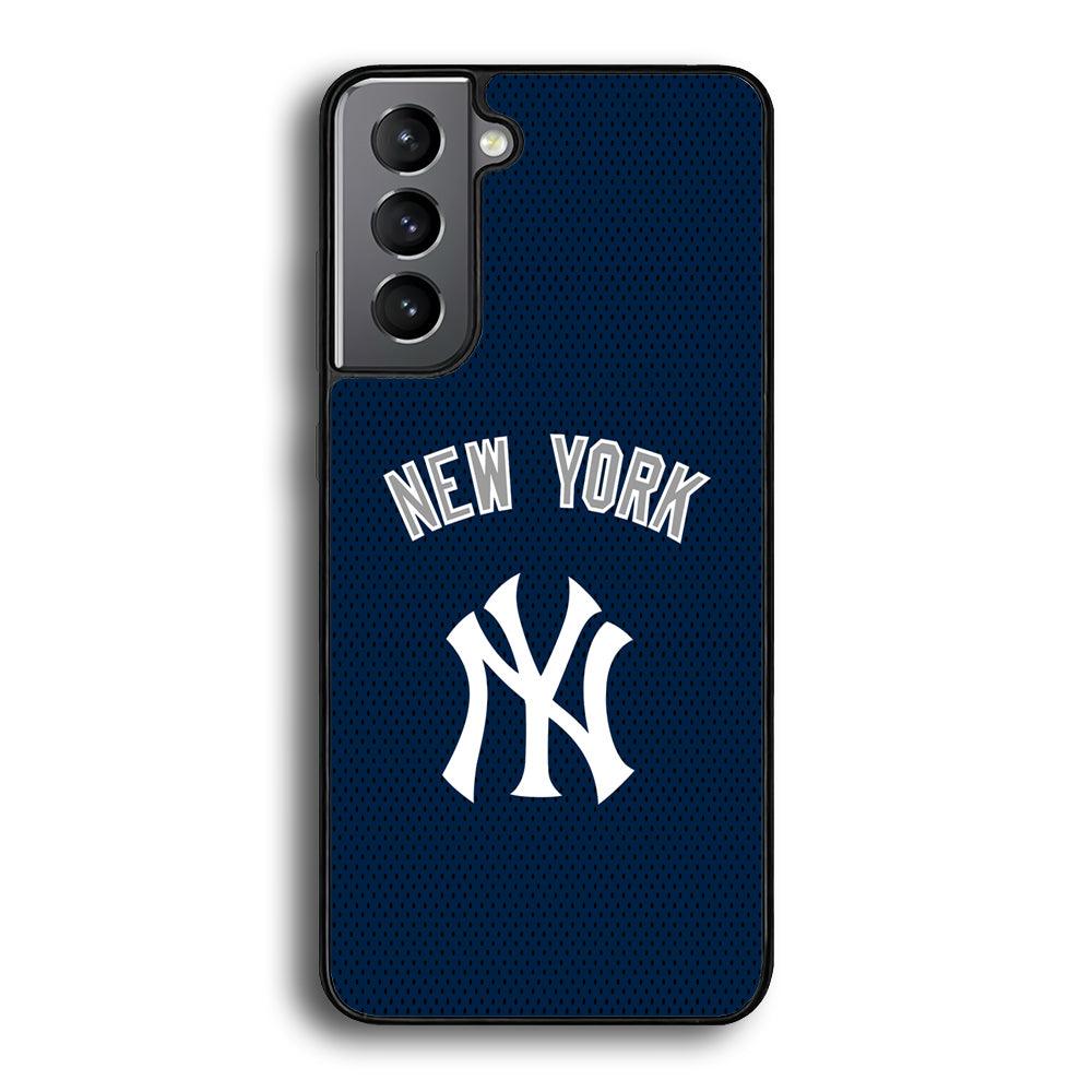 New York Yankees Back to Competing Samsung Galaxy S21 Plus Case-Rubber Black (2D Case)-Oxvistore