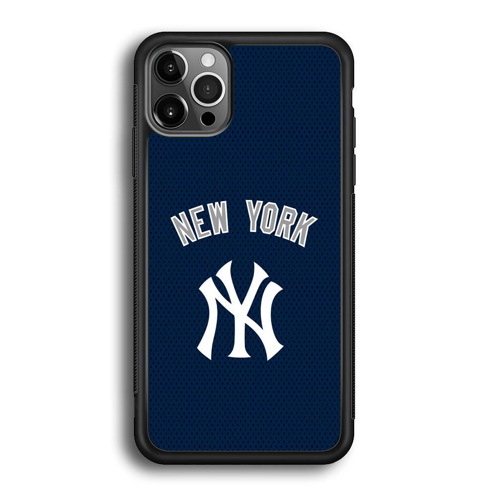 New York Yankees Back to Competing iPhone 12 Pro Case-Rubber Black (2D Case)-Oxvistore