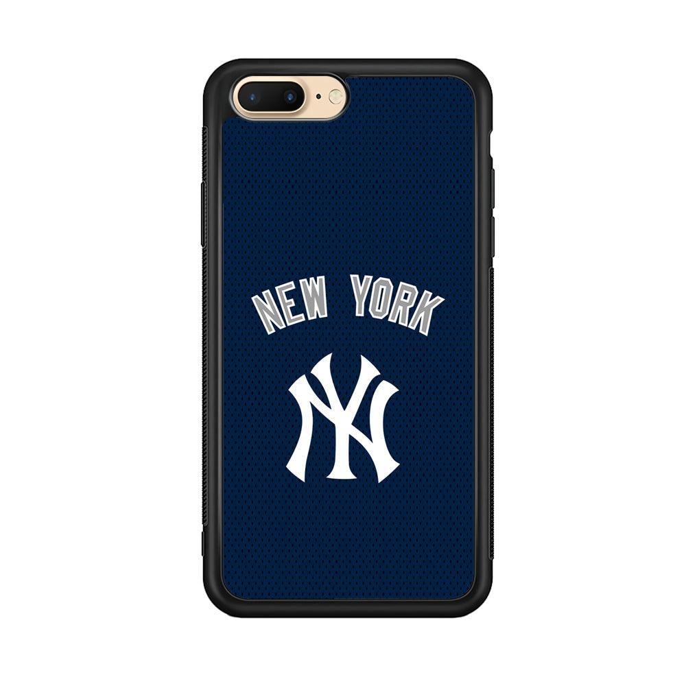 New York Yankees Back to Competing iPhone 8 Plus Case-Rubber Black (2D Case)-Oxvistore