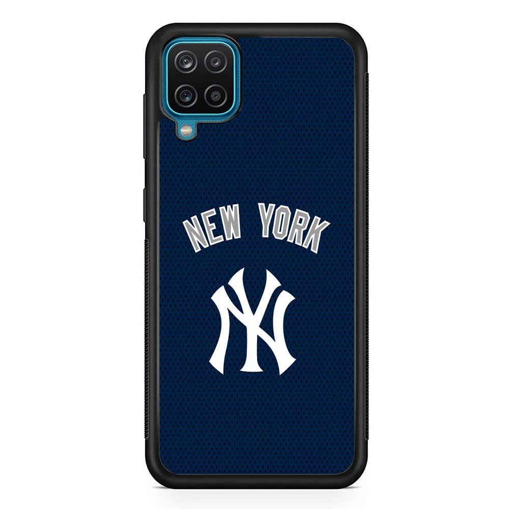 New York Yankees Back to Competing Samsung Galaxy A12 Case-Rubber Black (2D Case)-Oxvistore