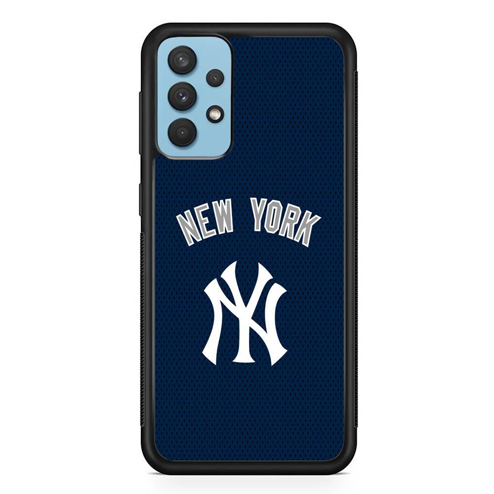 New York Yankees Back to Competing Samsung Galaxy A32 Case-Rubber Black (2D Case)-Oxvistore