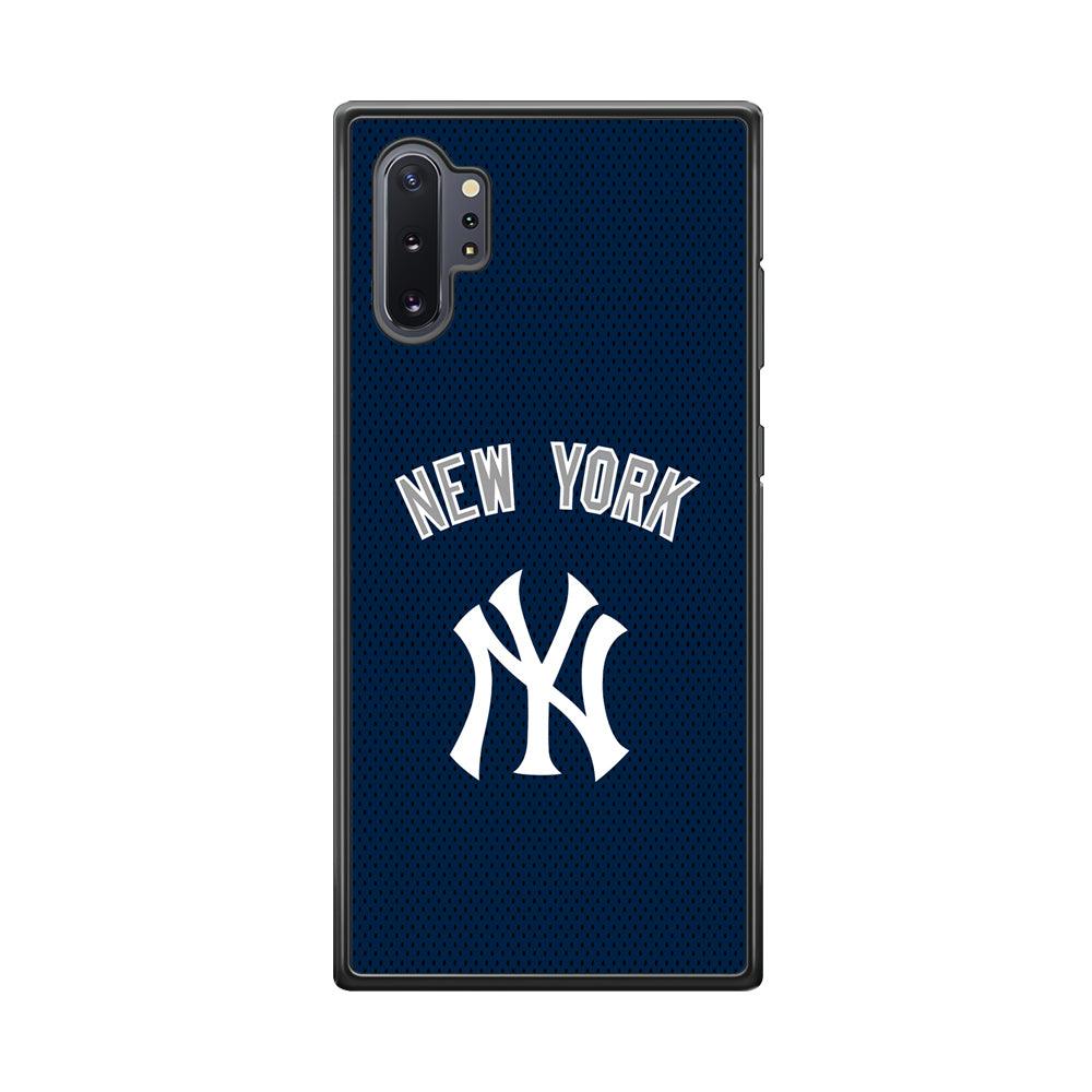 New York Yankees Back to Competing Samsung Galaxy Note 10 Plus Case-Rubber Black (2D Case)-Oxvistore