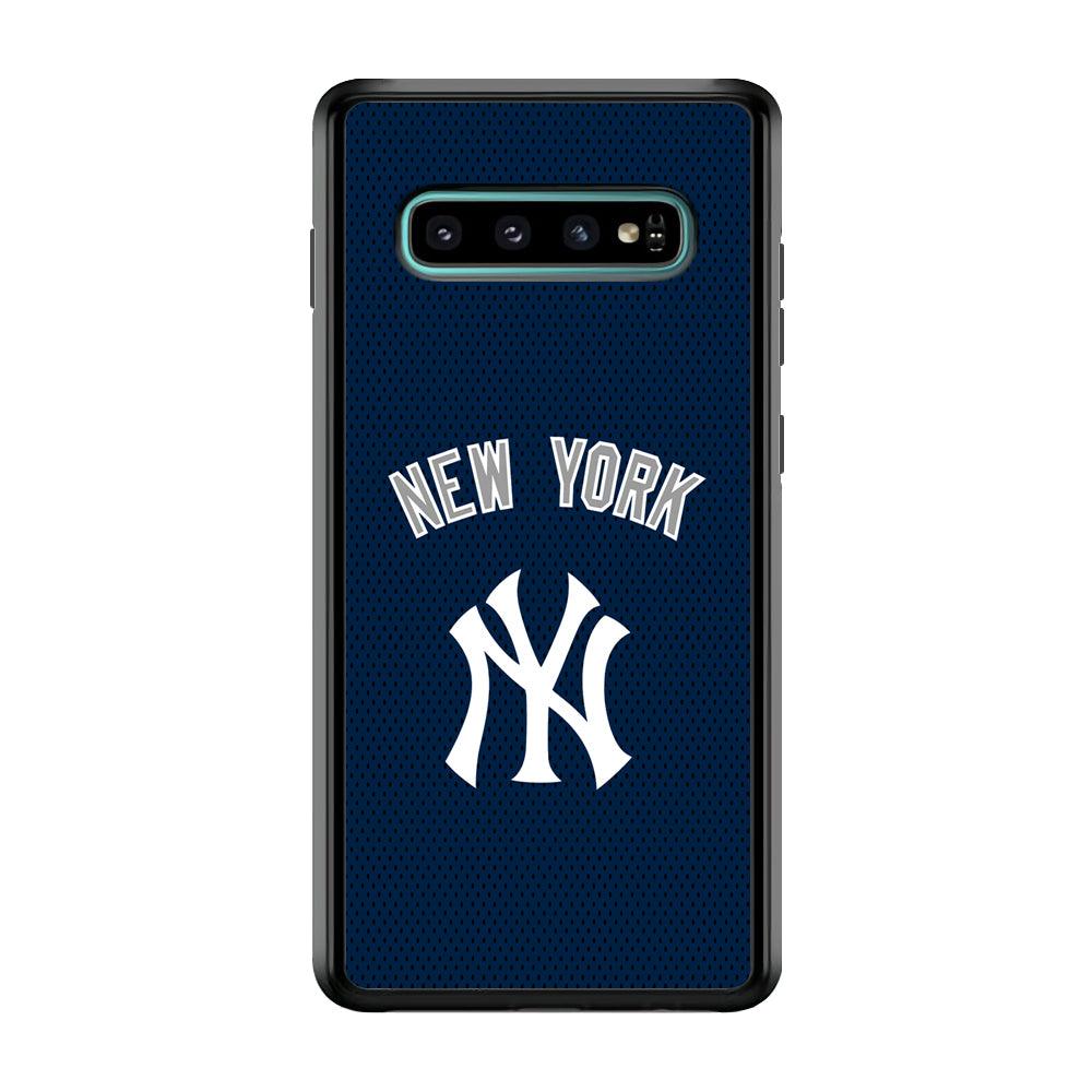 New York Yankees Back to Competing Samsung Galaxy S10 Plus Case-Rubber Black (2D Case)-Oxvistore