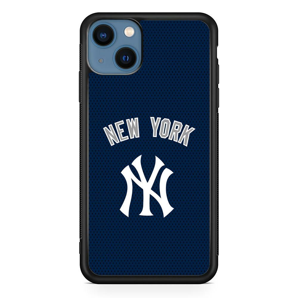 New York Yankees Back to Competing iPhone 13 Case-Rubber Black (2D Case)-Oxvistore