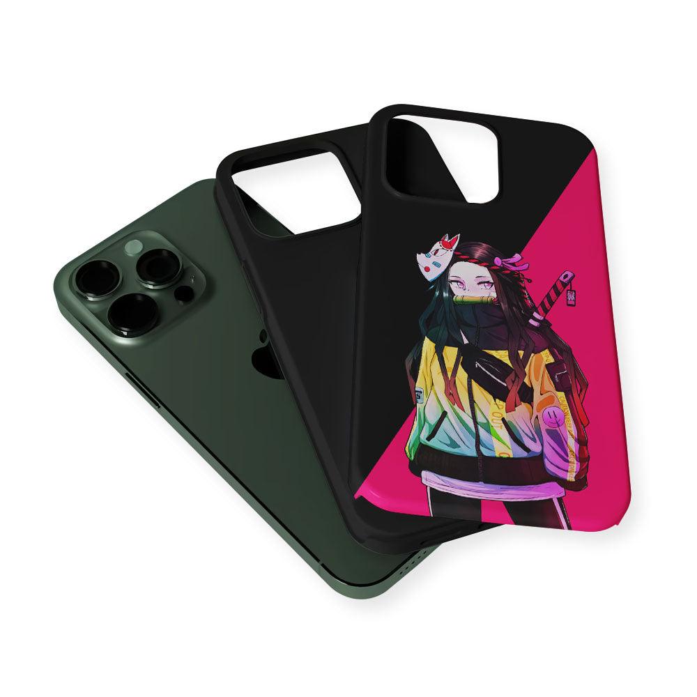 Nezuko Hypebeast Demon Slayer 2 in 1 Tough Phone Case-Oxvistore