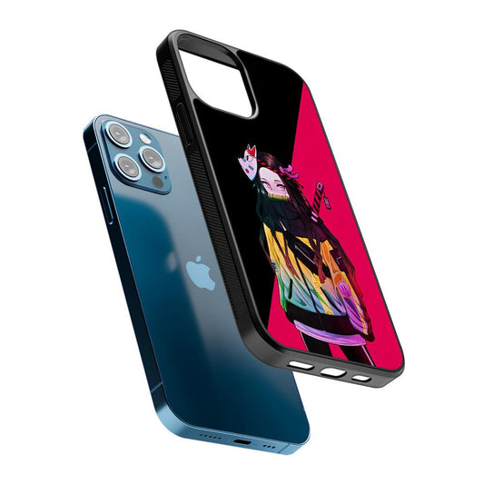 Nezuko Hypebeast Demon Slayer 2D Rubber Phone Case-Oxvistore