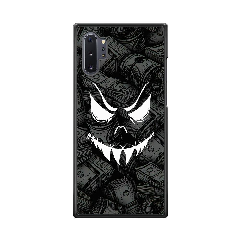 Nightmare from Your Money Samsung Galaxy Note 10 Plus Case-Rubber White (2D Case)-Oxvistore