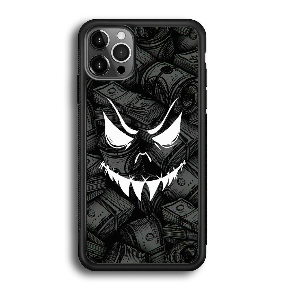 Nightmare from Your Money iPhone 12 Pro Case-Rubber Black (2D Case)-Oxvistore