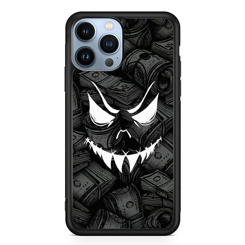 Nightmare from Your Money iPhone 14 Pro Max Case-Rubber Black (2D Case)-Oxvistore