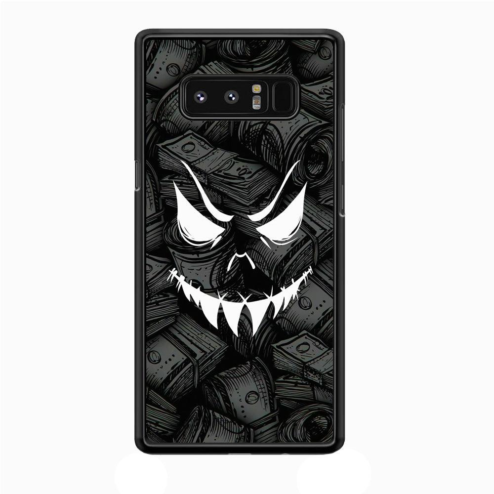 Nightmare from Your Money Samsung Galaxy Note 8 Case-Rubber Black (2D Case)-Oxvistore