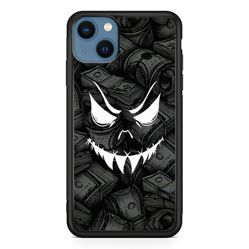 Nightmare from Your Money iPhone 14 Plus Case-Rubber White (2D Case)-Oxvistore