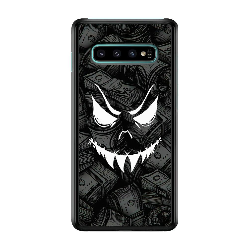 Nightmare from Your Money Samsung Galaxy S10 Plus Case-Rubber Black (2D Case)-Oxvistore