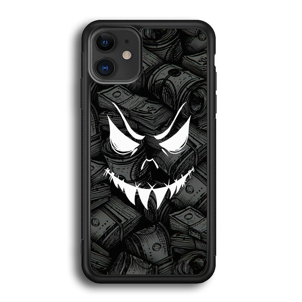 Nightmare from Your Money iPhone 12 Case-Rubber White (2D Case)-Oxvistore