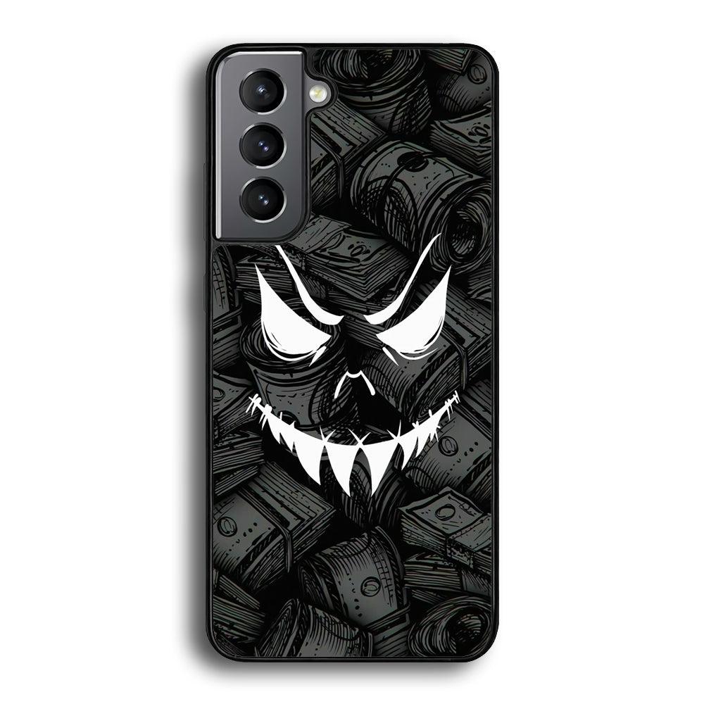 Nightmare from Your Money Samsung Galaxy S21 Plus Case-Rubber Black (2D Case)-Oxvistore