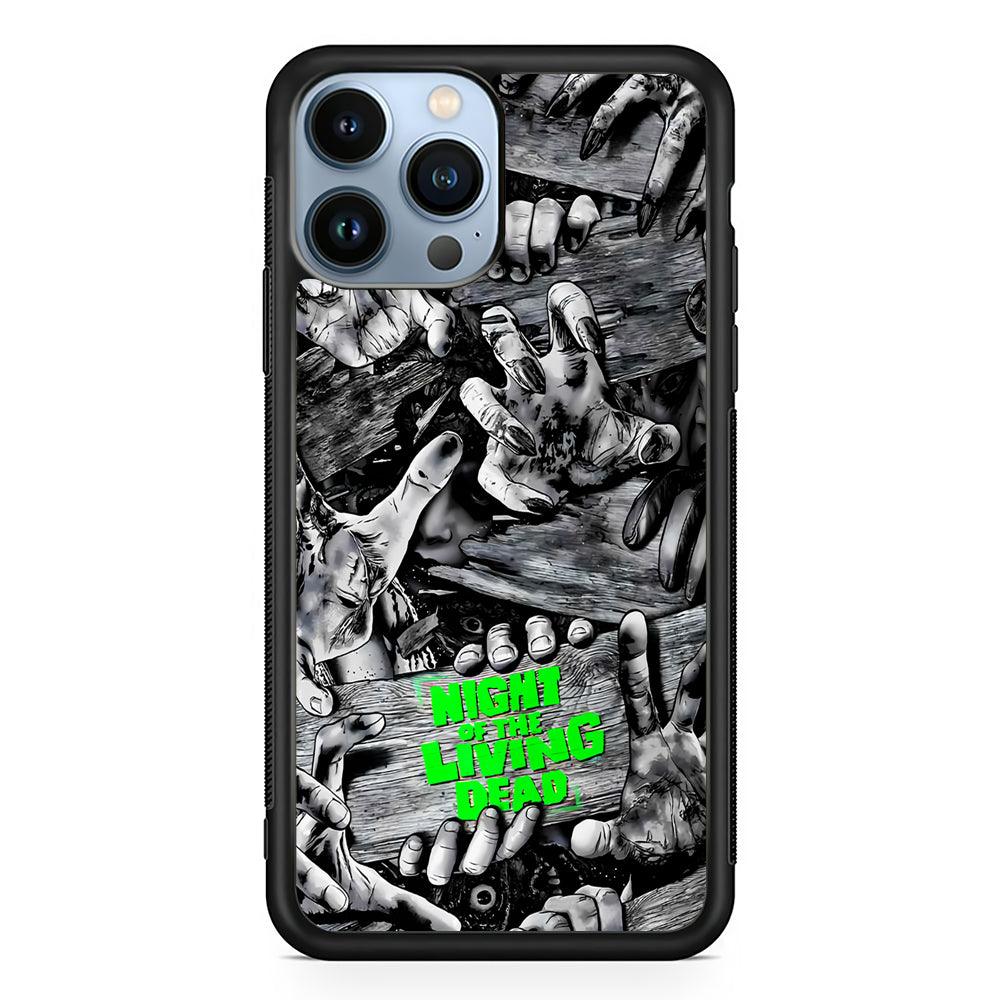 Night of the Living Dead 2D Rubber Phone Case-Black-Oxvistore