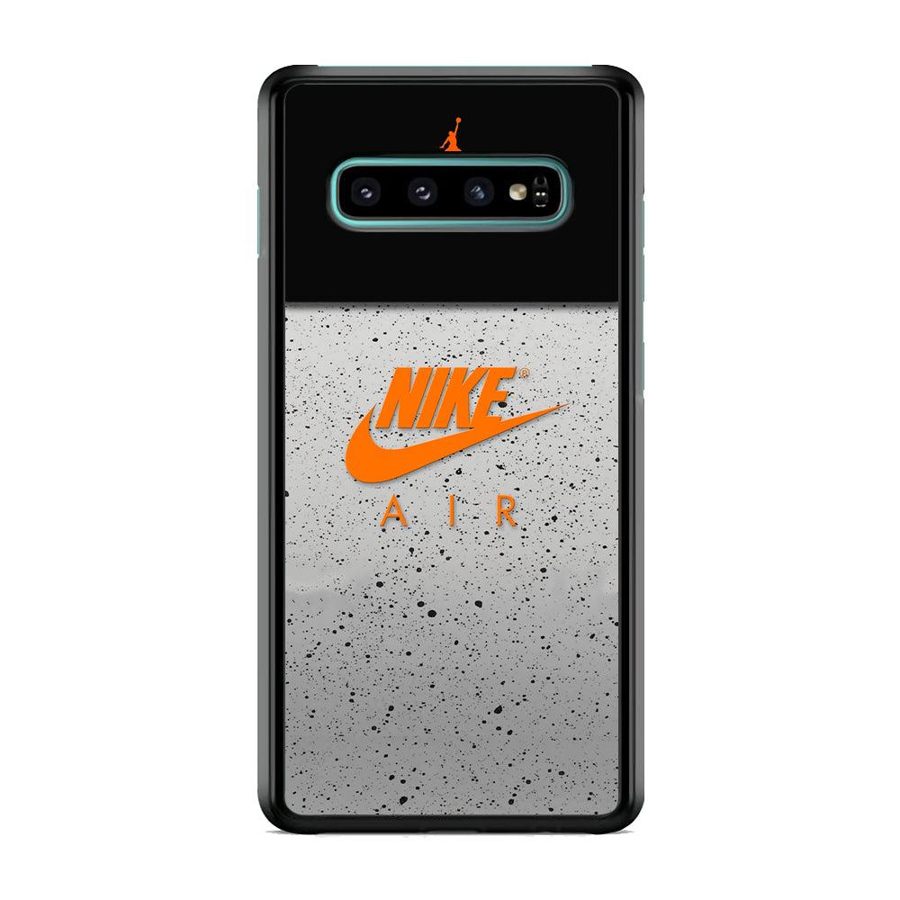Nike Air Emblem of Pride Samsung Galaxy S10 Case-Rubber Black (2D Case)-Oxvistore