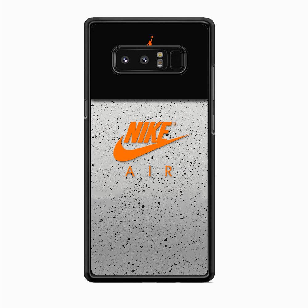 Nike Air Emblem of Pride Samsung Galaxy Note 8 Case-Rubber Black (2D Case)-Oxvistore