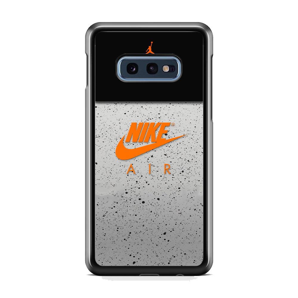 Nike Air Emblem of Pride Samsung Galaxy S10E Case-Rubber Black (2D Case)-Oxvistore