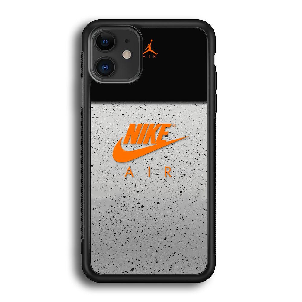 Nike Air Emblem of Pride iPhone 12 Case-Rubber Black (2D Case)-Oxvistore