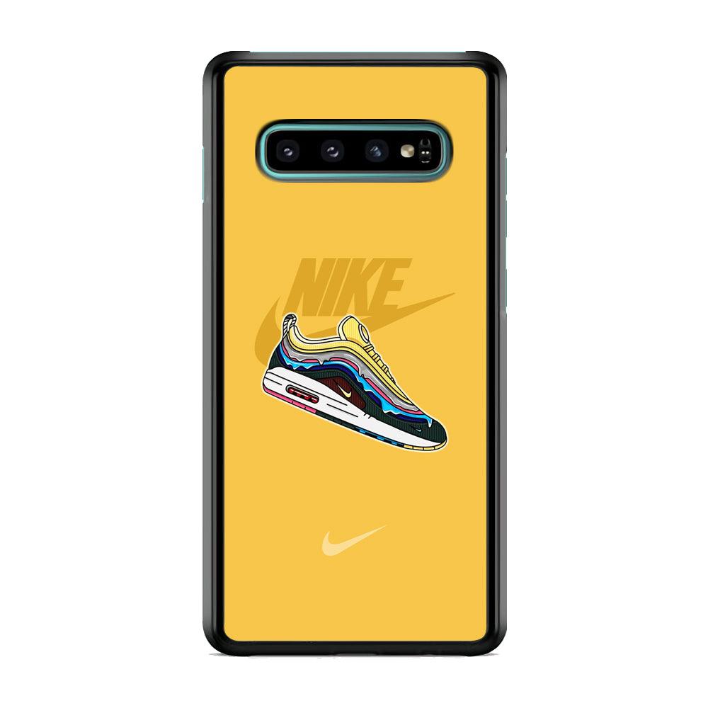 Nike Air Max Spirit Painting Samsung Galaxy S10 Plus Case-Rubber Black (2D Case)-Oxvistore