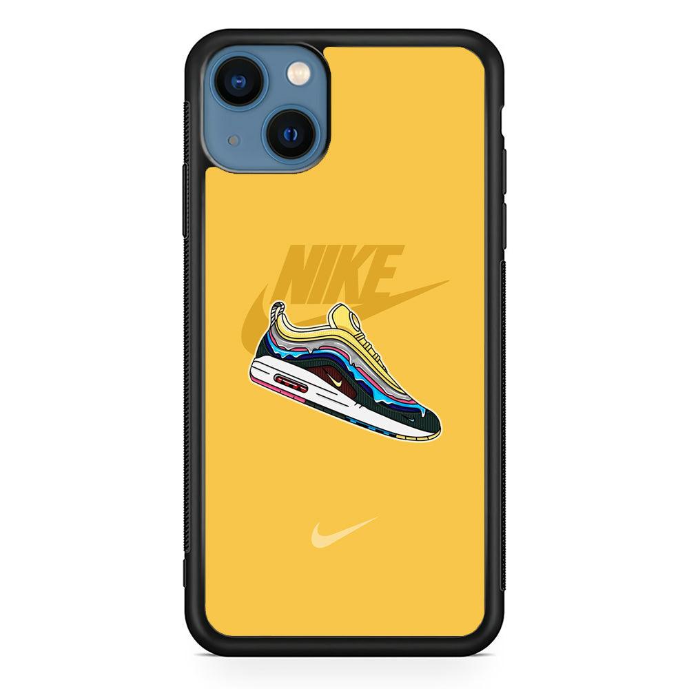 Nike Air Max Spirit Painting iPhone 14 Plus Case-Rubber Black (2D Case)-Oxvistore