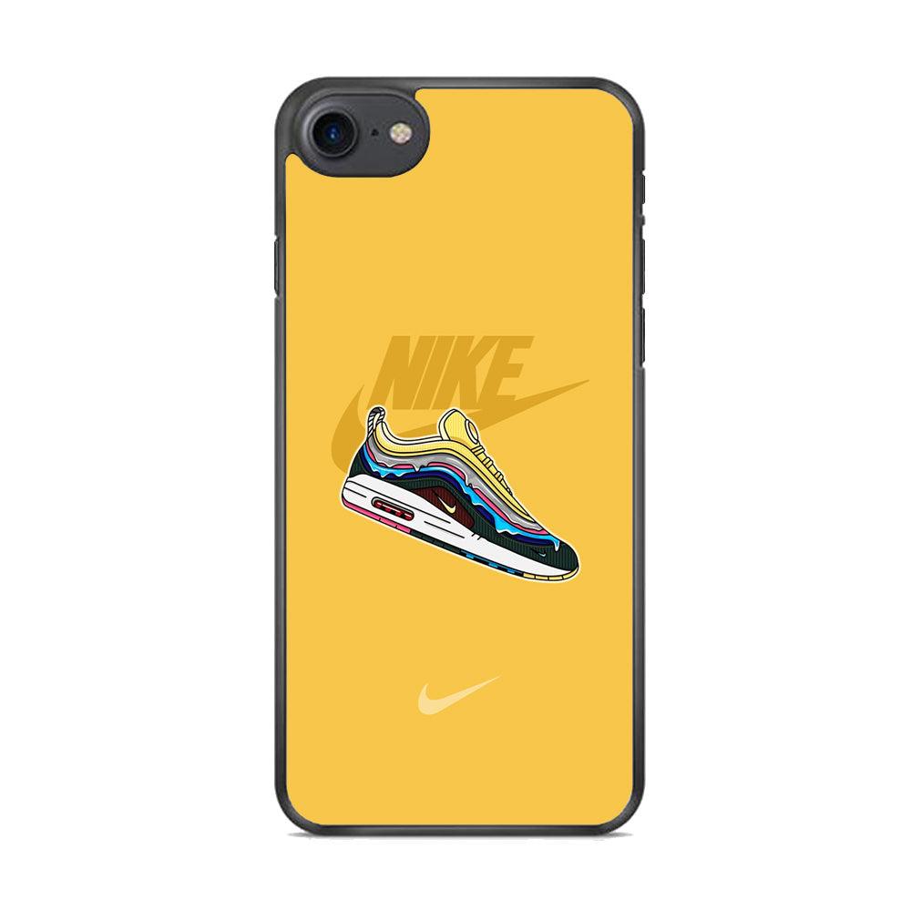 Nike Air Max Spirit Painting iPhone 8 Case-Rubber Black (2D Case)-Oxvistore