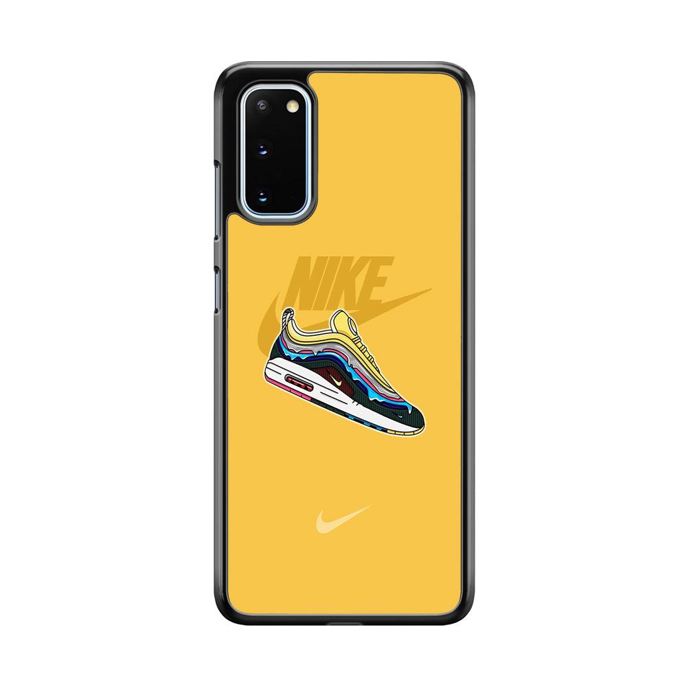 Nike Air Max Spirit Painting Samsung Galaxy S20 Case-Rubber Black (2D Case)-Oxvistore