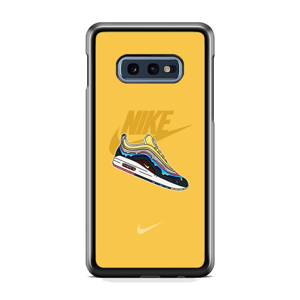 Nike Air Max Spirit Painting Samsung Galaxy S10E Case-Rubber Black (2D Case)-Oxvistore