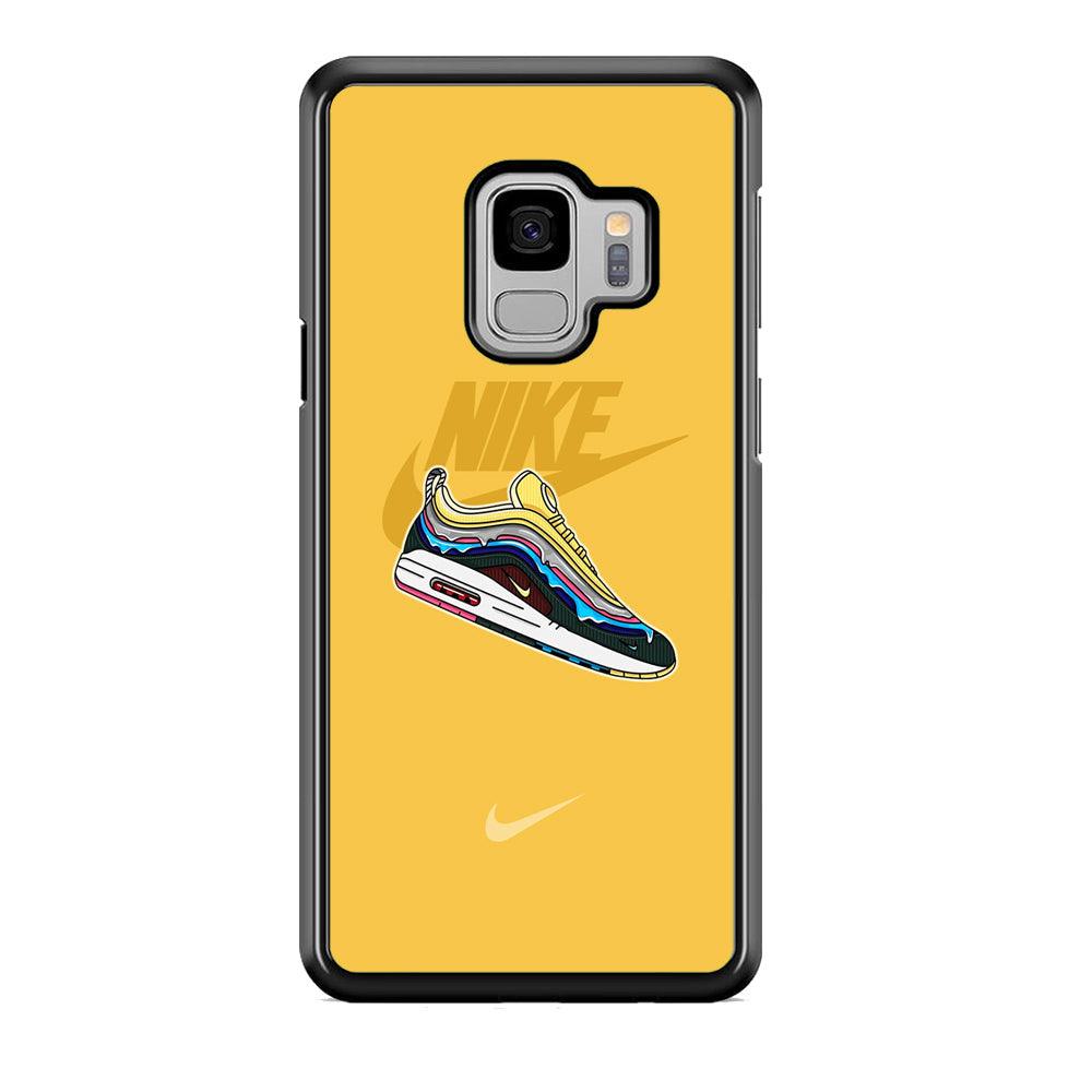 Nike Air Max Spirit Painting Samsung Galaxy S9 Case-Rubber Black (2D Case)-Oxvistore