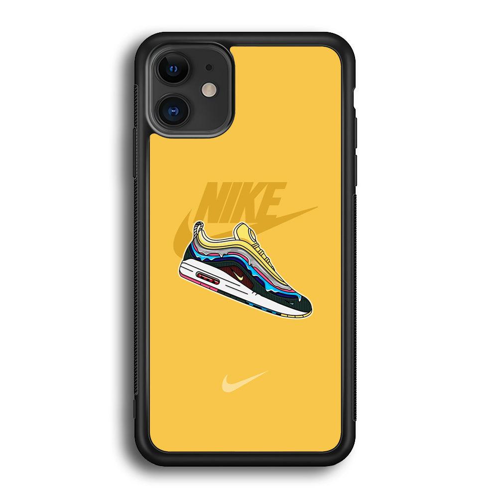 Nike Air Max Spirit Painting iPhone 12 Case-Rubber Black (2D Case)-Oxvistore