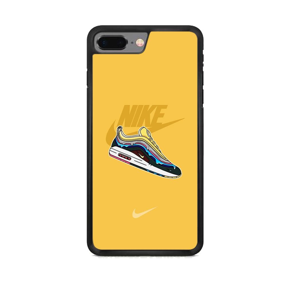 Nike Air Max Spirit Painting iPhone 8 Plus Case-Rubber Black (2D Case)-Oxvistore
