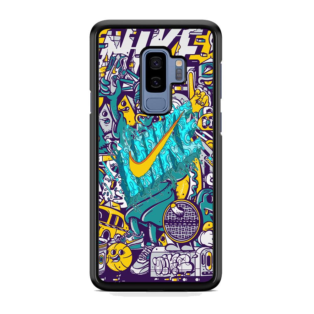 Nike Art of Freedom Samsung Galaxy S9 Plus Case-Rubber Black (2D Case)-Oxvistore